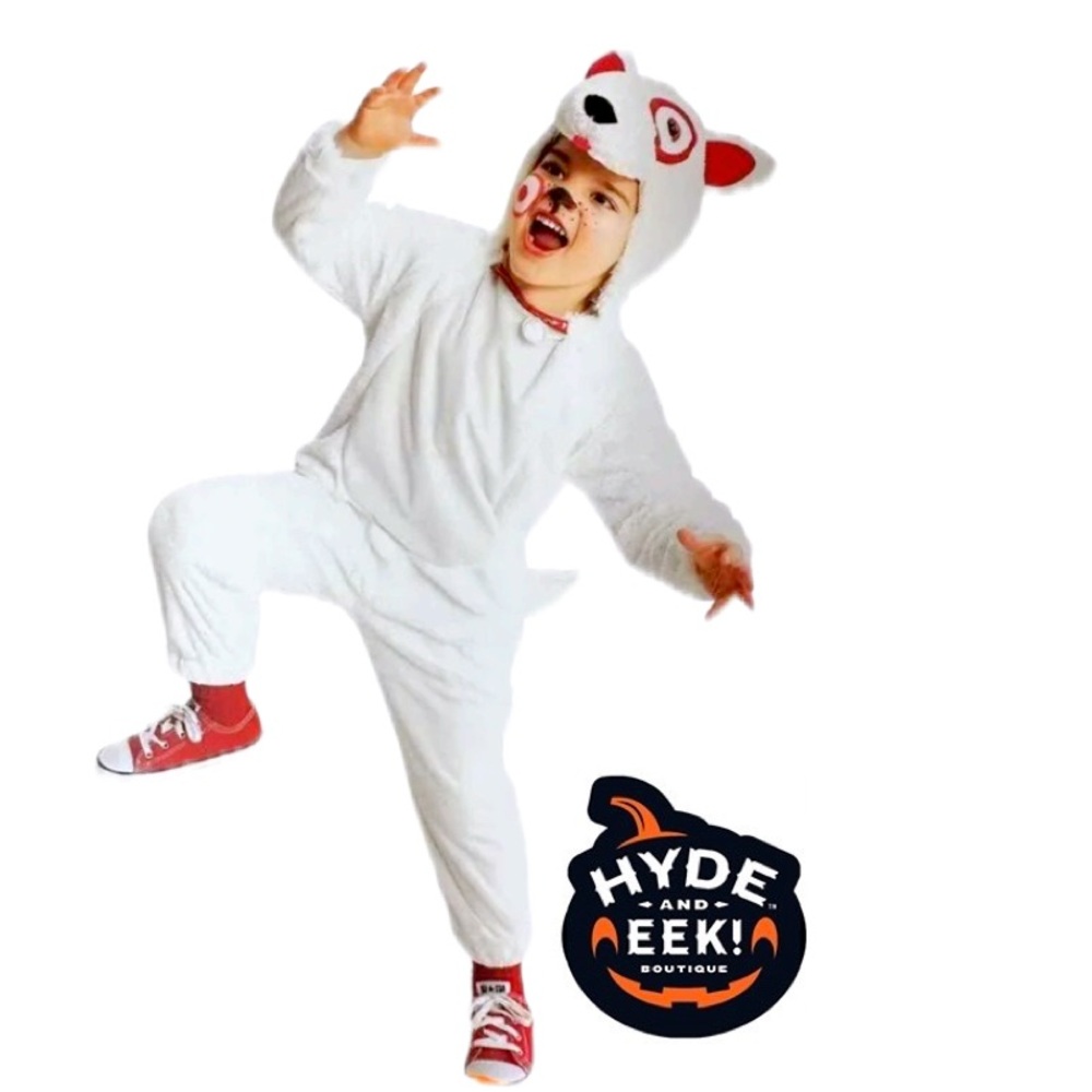 HYDE & EEK Target Bullseye Dog Halloween Costume Jumpsuit Toddler Size 2-3T